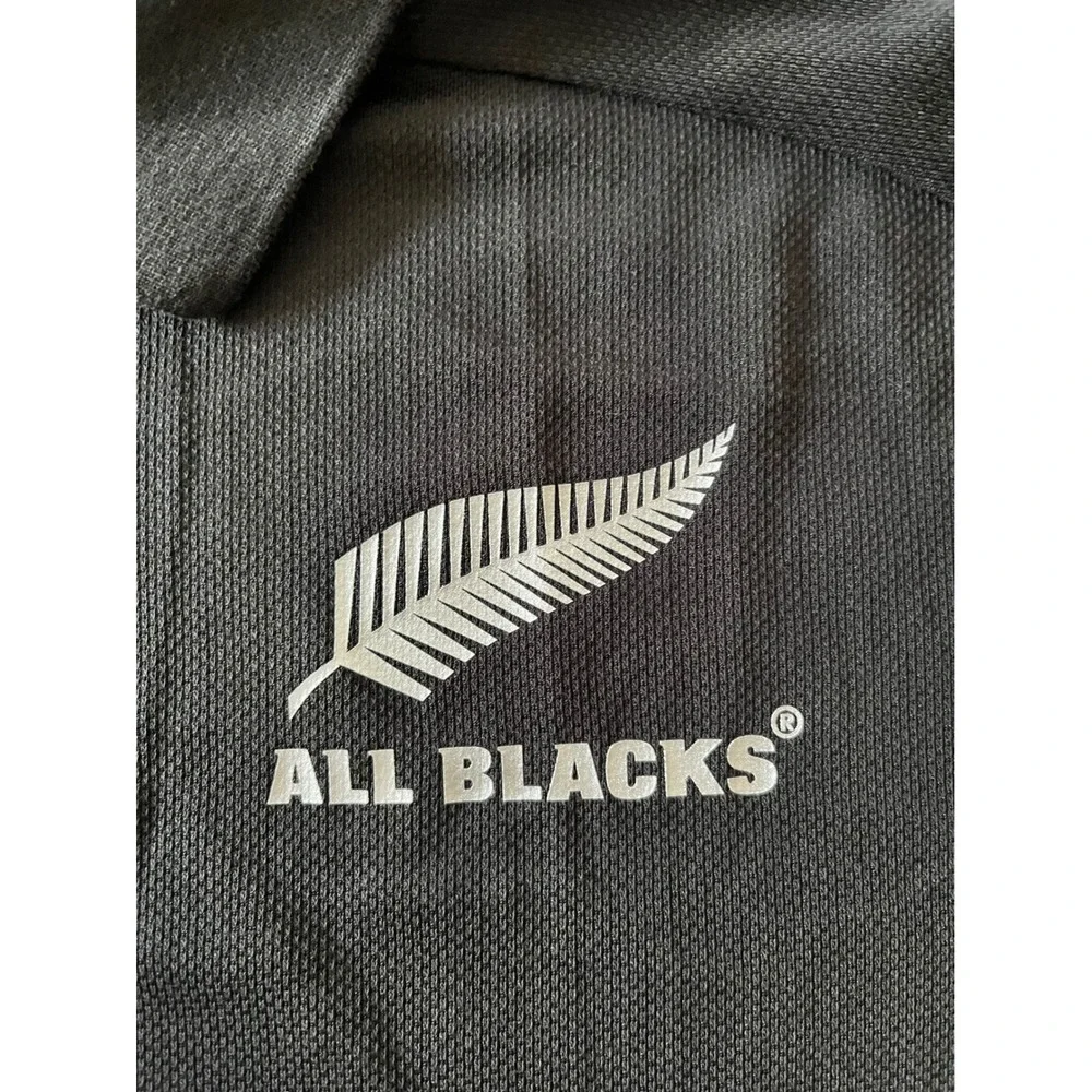 Adidas All Blacks New Zealand Rugby Polo Shirt Black XL Regular Fit